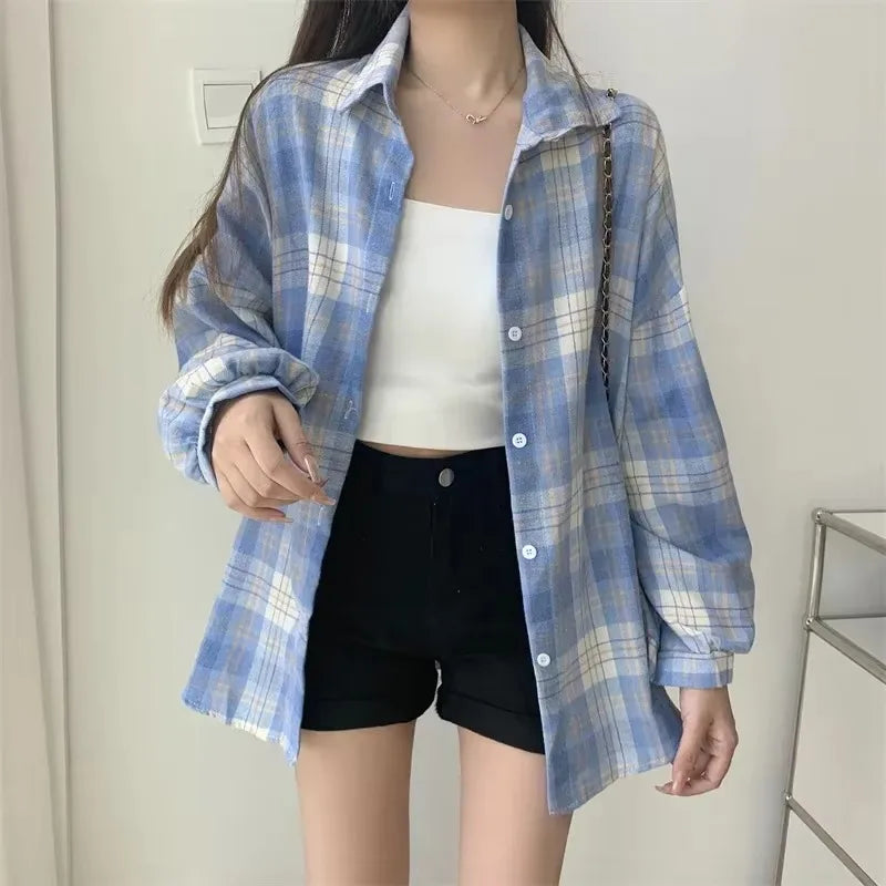 Noire Gradient Plaid Shirt