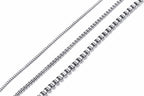 1/2/3MM Thin Chain Necklace for Men,Stainless Steel Square Box Chain Link Collars,Male Jewelry Gift
