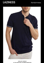 CHCH 2024 New Summer Ribbed Knit Polo Shirt for Men Breathable and Cool Brand Quality Mens Textured Polo Shirts