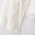 Pearl Bloom Ruffle Blouse