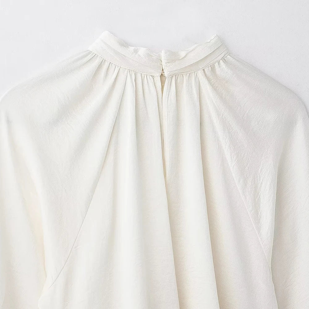 Pearl Bloom Ruffle Blouse