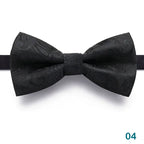1PCS Bow Ties for Men Wedding Bowtie Black Neck Tie Adjustable Bowknot Classic Butterfly Cravat Adult Double Tie Business Gift