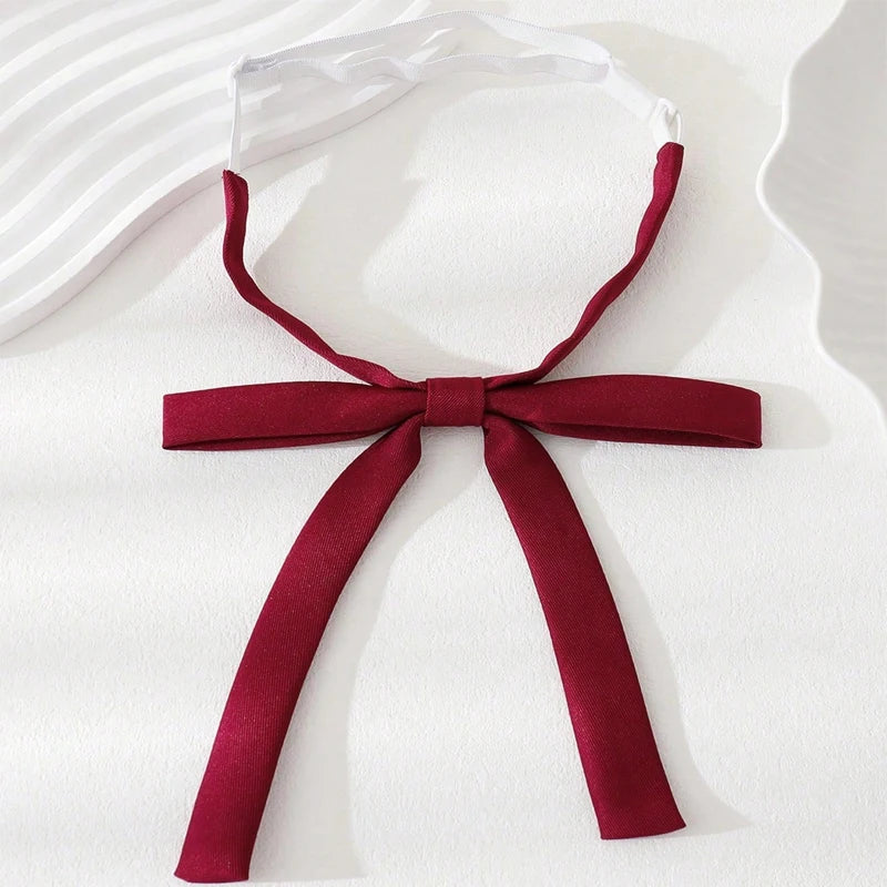 Women's Fashion Bow Tie Japanese Jk Style Girls School Uniform Bow Tie for Girls Korean Cosplay Neckties