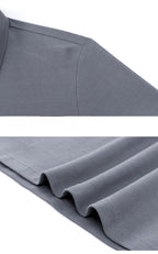 100% pure cotton men's breathable short sleeve T-shirt high-end luxury brand embroidered loose casual summer business polo shirt