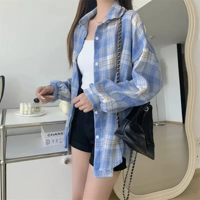 Noire Gradient Plaid Shirt