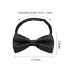 1PCS Bow Ties for Men Wedding Bowtie Black Neck Tie Adjustable Bowknot Classic Butterfly Cravat Adult Double Tie Business Gift
