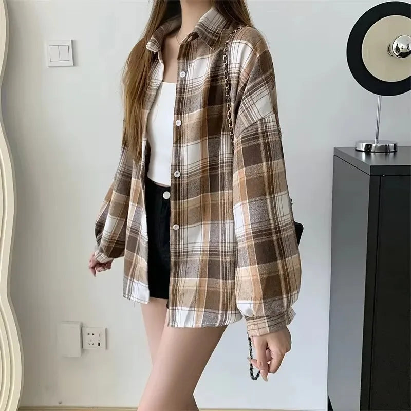 Noire Gradient Plaid Shirt