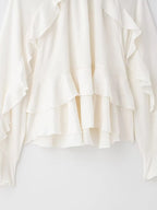 Pearl Bloom Ruffle Blouse