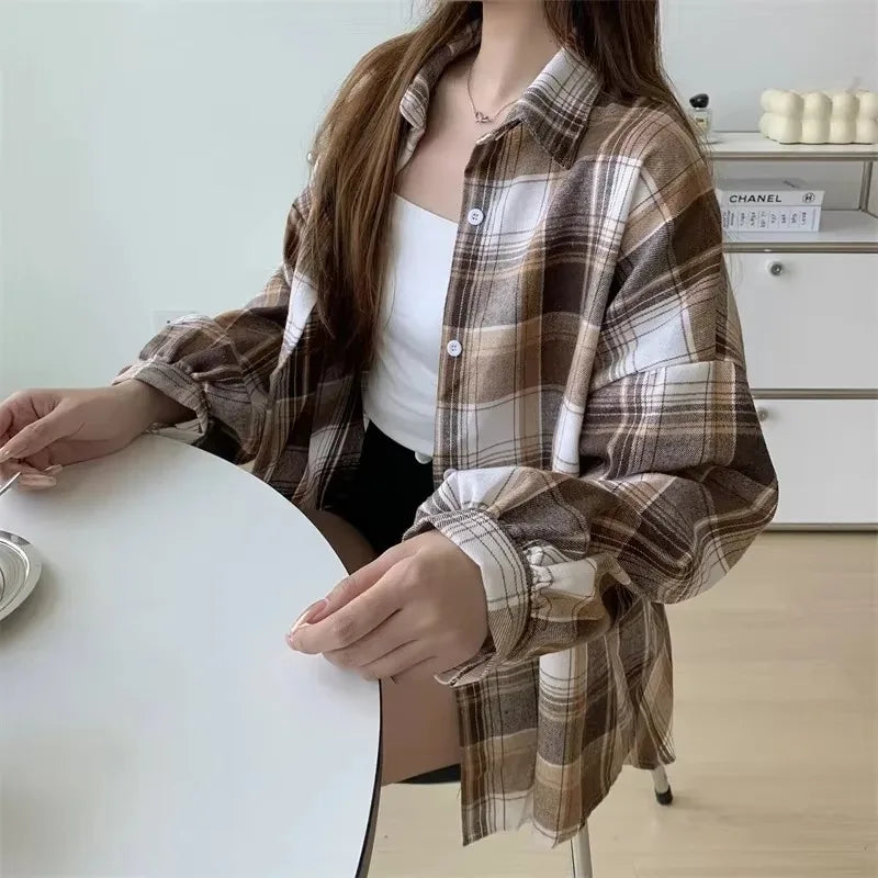 Noire Gradient Plaid Shirt
