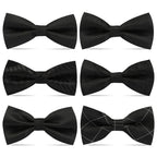 1PCS Bow Ties for Men Wedding Bowtie Black Neck Tie Adjustable Bowknot Classic Butterfly Cravat Adult Double Tie Business Gift