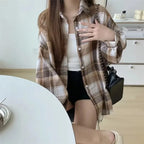 Noire Gradient Plaid Shirt