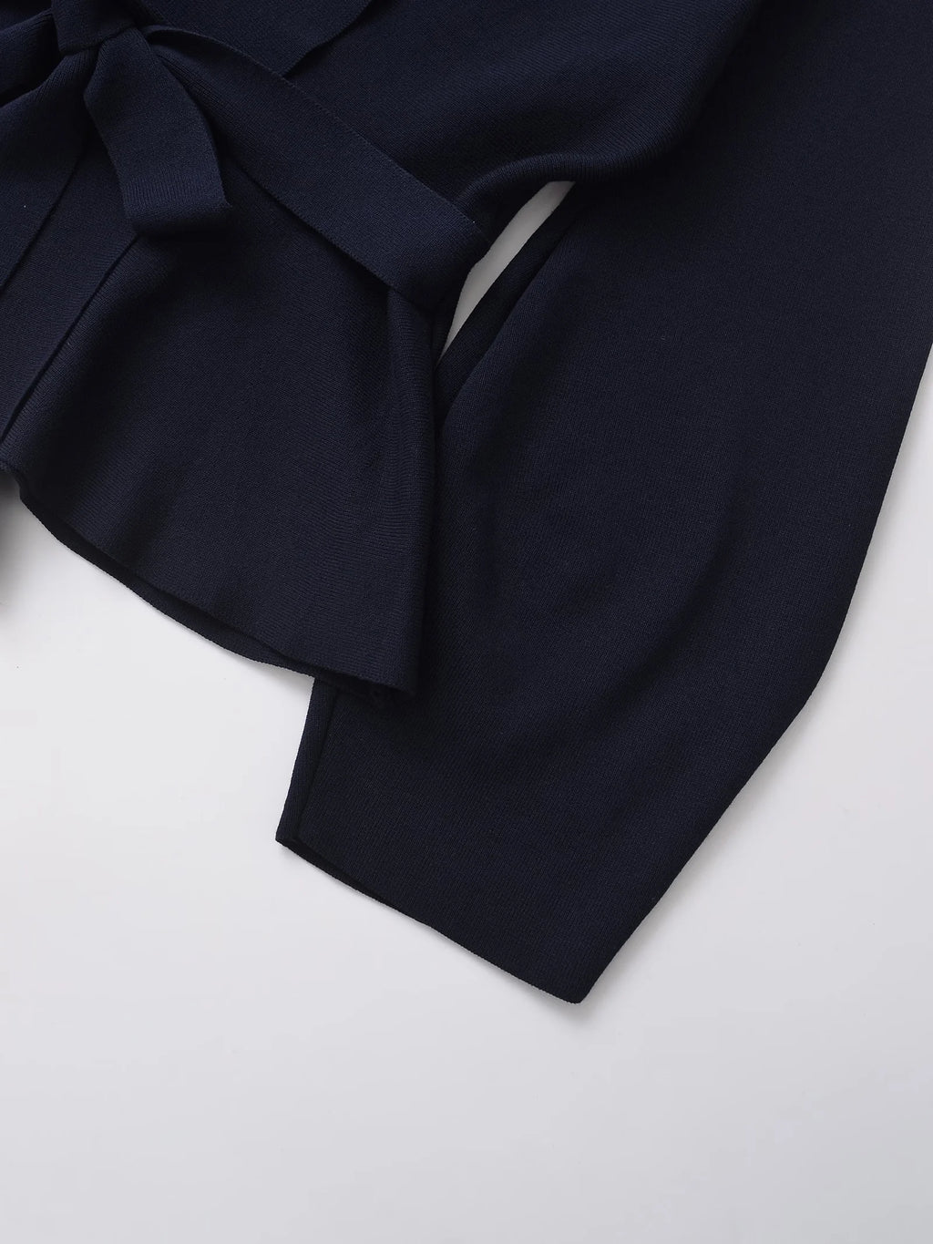 Spring Women Shoulder Pad Belt Knit Blazer Women Retro V-neck Long Sleeve Versatile Female Coat Women Clothes 9598/128