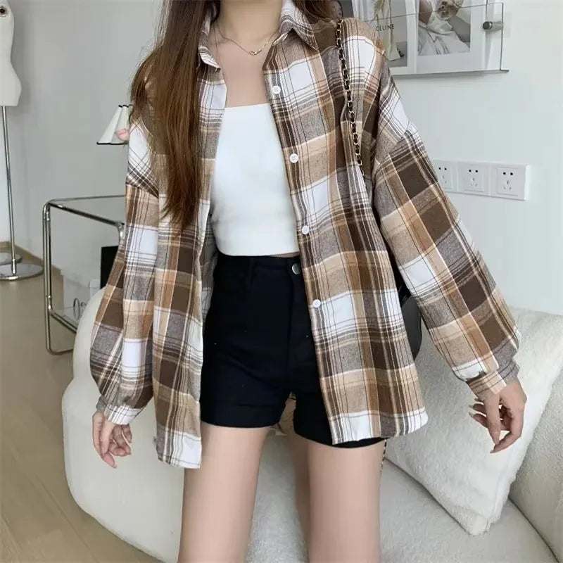 Noire Gradient Plaid Shirt