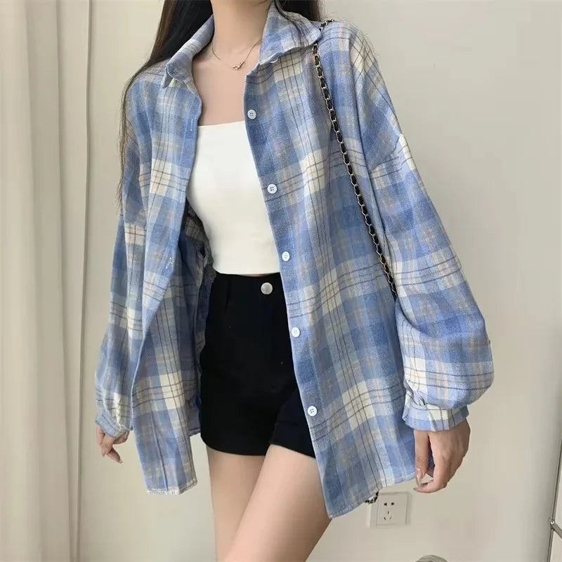 Noire Gradient Plaid Shirt