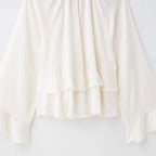 Pearl Bloom Ruffle Blouse